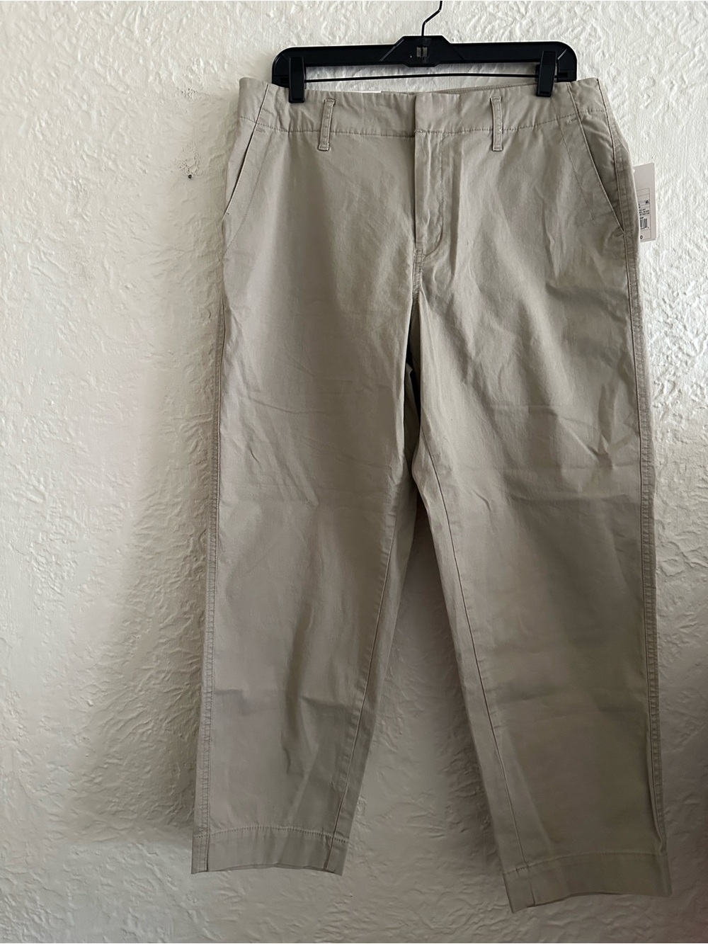 Target A New Day Straight Leg High Rise Cropped Khaki Pants NWT 12